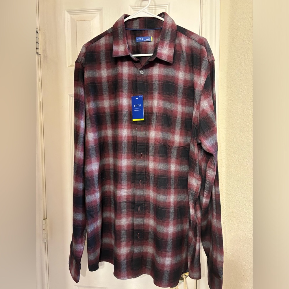 Men’s 2XL Tall Flannel Shirt